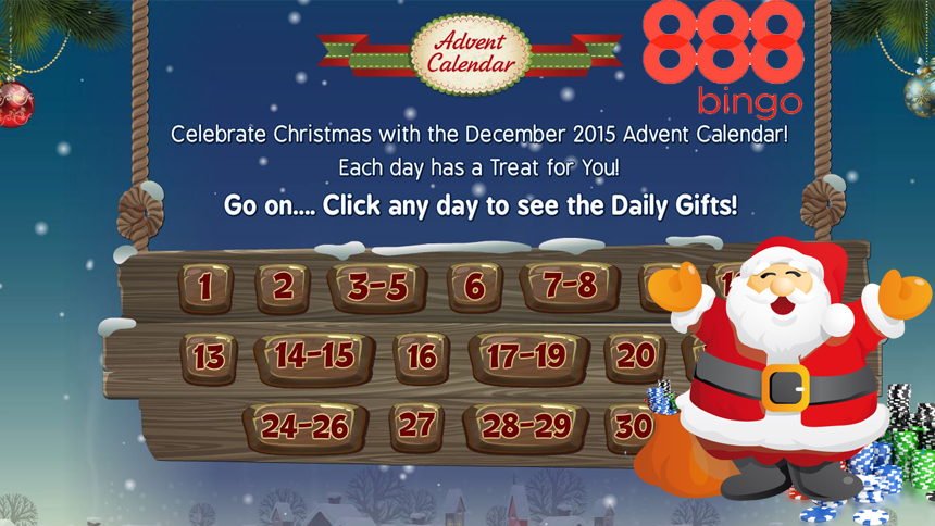 888 bingo advent calendar
