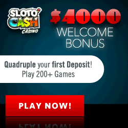 sloto cash casino welcome bonus 4000