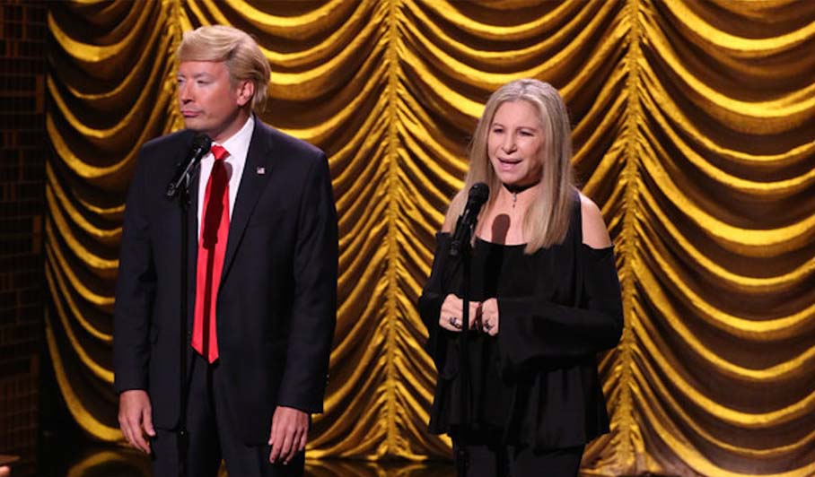 Barbara Streisand and Donald Trump
