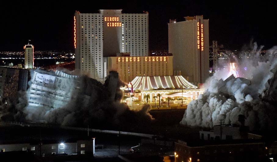 Riviera Casino implosion