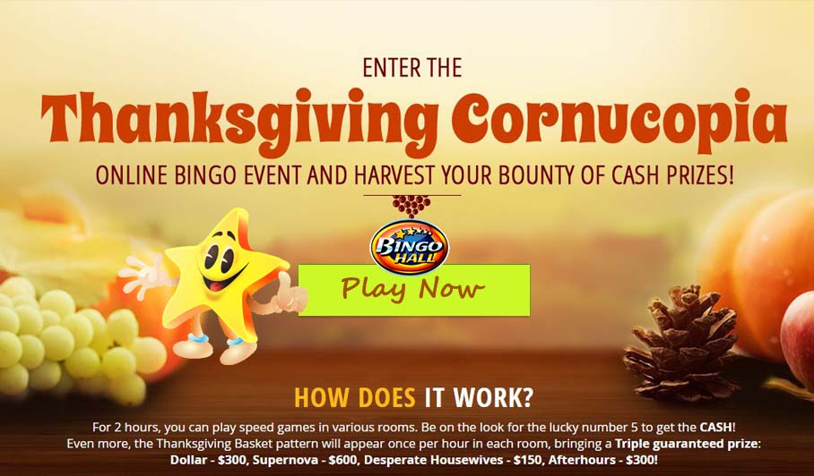 Online Thanksgiving Bingo