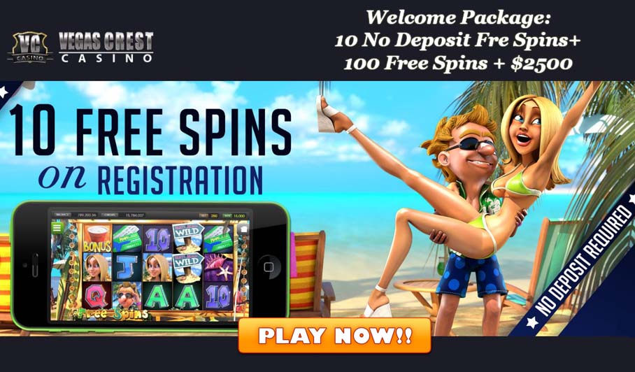 Vegas Crest Casino No Deposit Bonus 2020