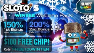 Sloto Cash Casino Winter Welcome Pack