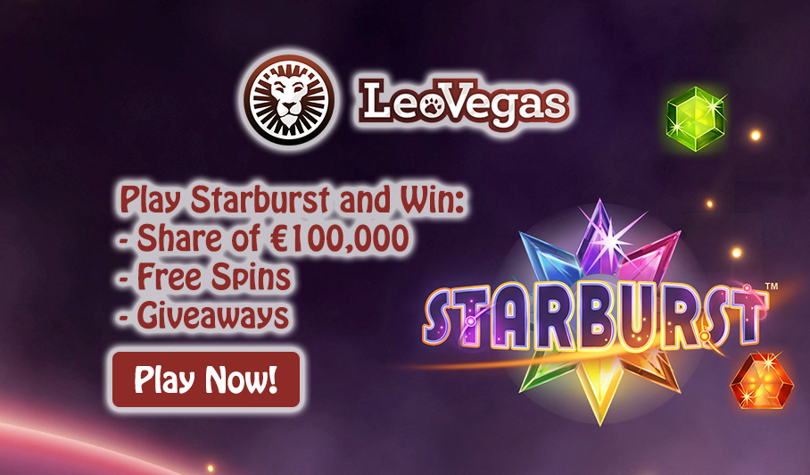 Online Slot Tournament - Starburst Slot - LeoVegas Casino