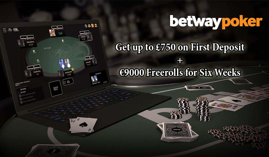 Betway Poker signup bonus