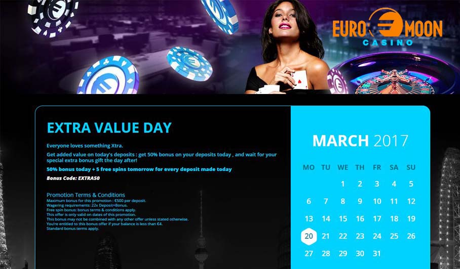 Euromoon Casino promotions