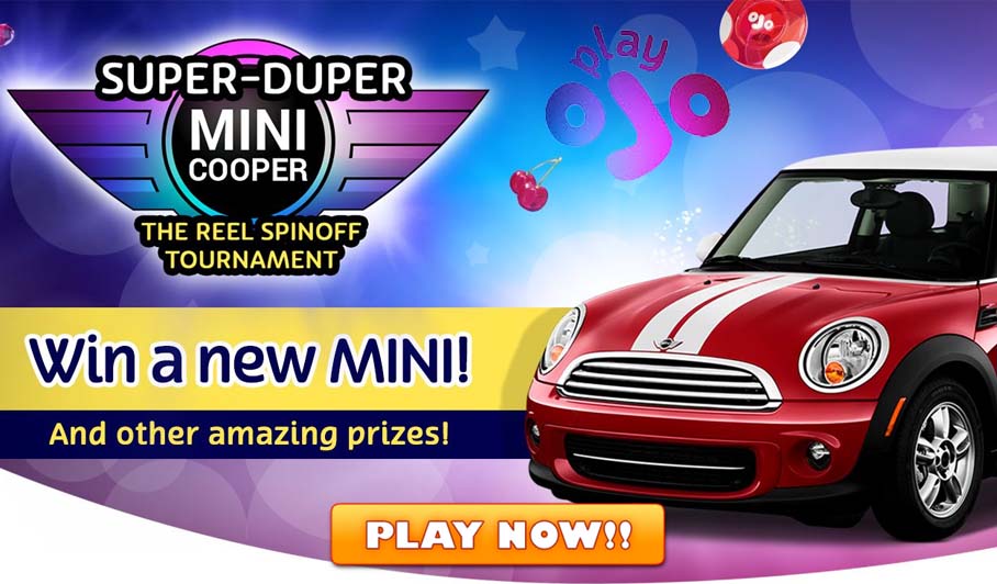 PlayOJO Casino Mini Cooper giveaway