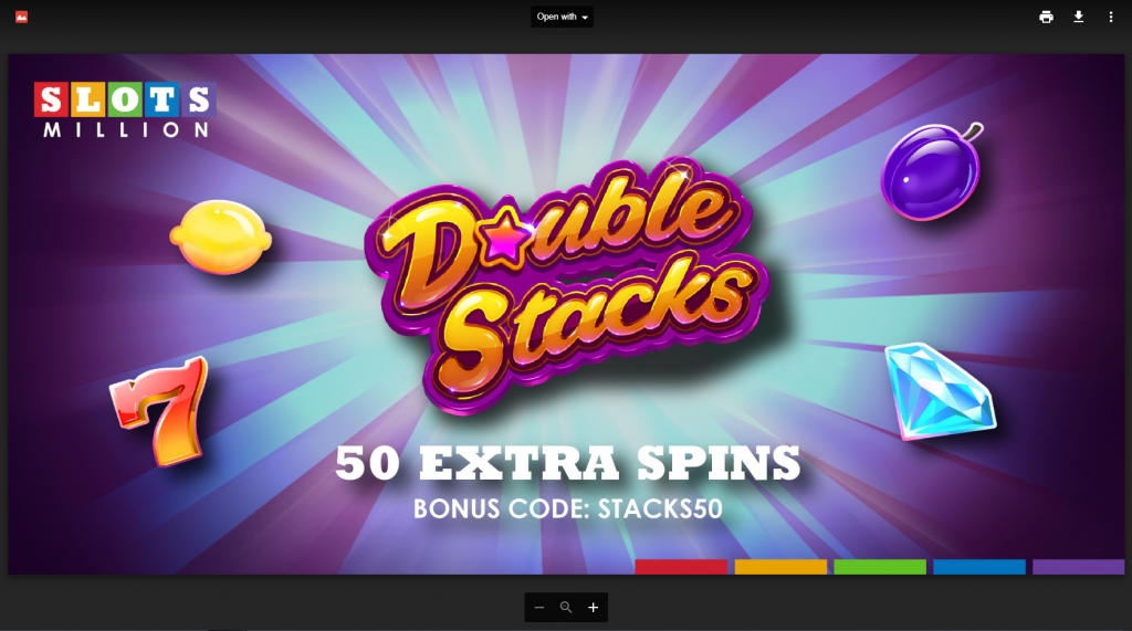 double stacks bonus at slotsmillion